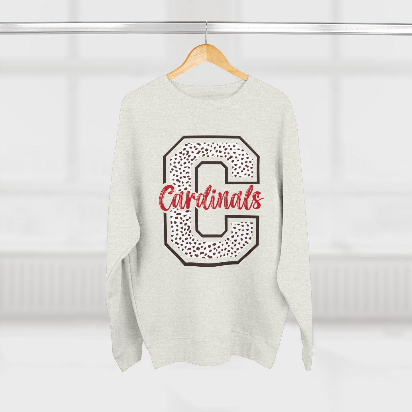 Dot Print "C" Crewneck Sweatshirt | LANE 7 BRAND