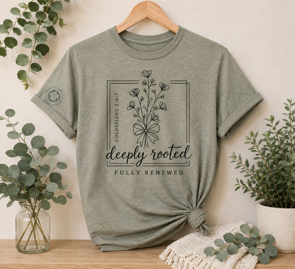 Deeply Rooted Fully Renewed Event Tees