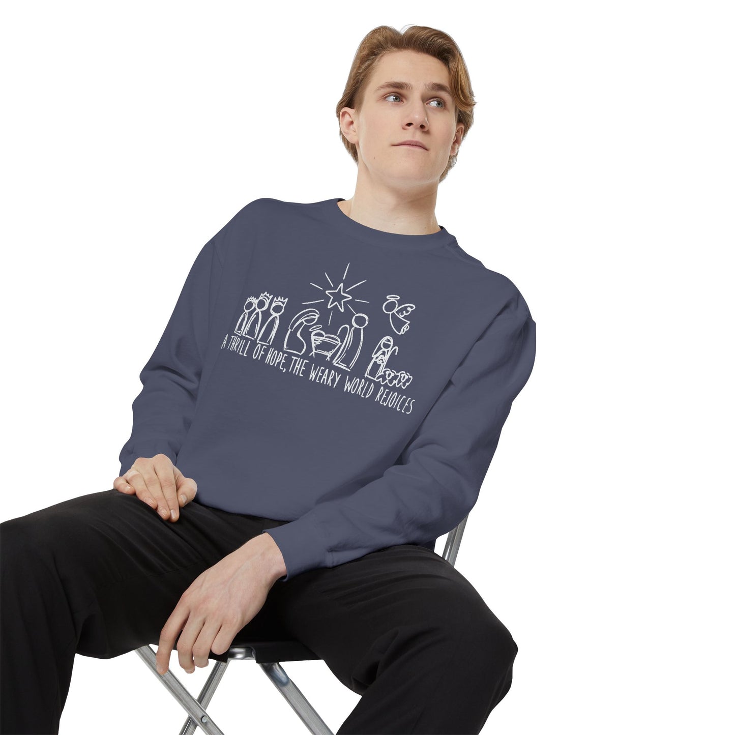 "A Thrill of Hope" Comfort Colors Sweatshirt