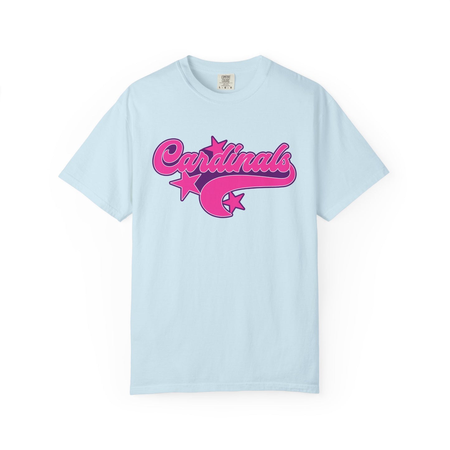 Pink Cardinal Star Tee - Comfort Colors