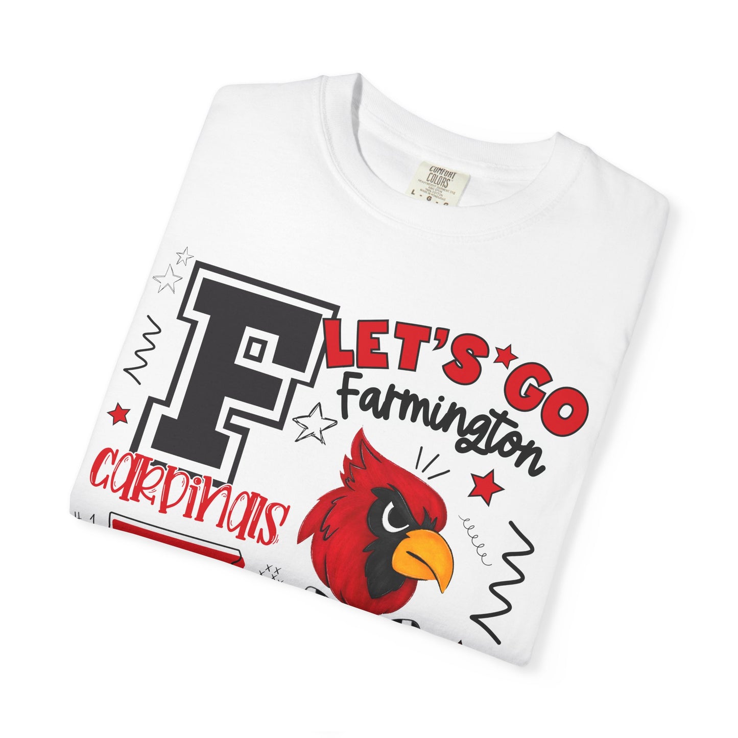 Farmington Cardinals Spirit T-Shirt | Comfort Colors