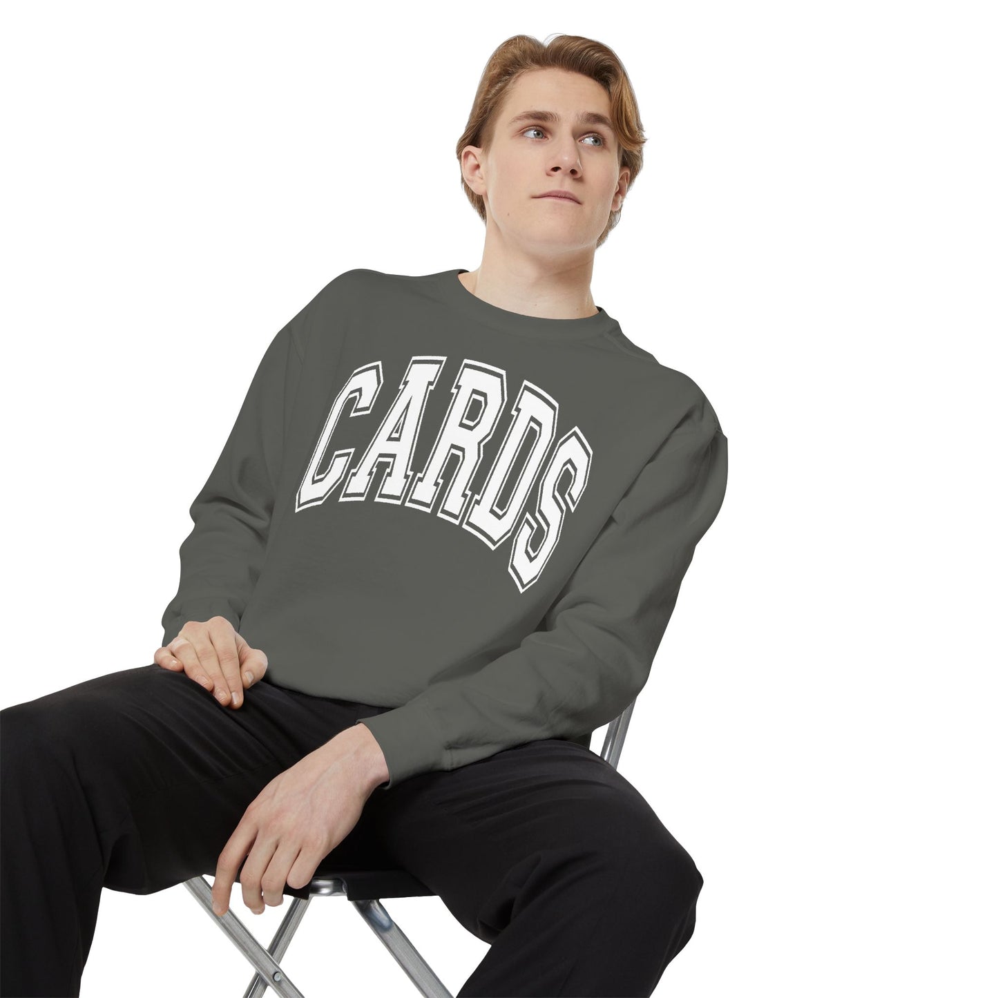 Vintage-Style 'CARDS' Sweatshirt - Comfort Color