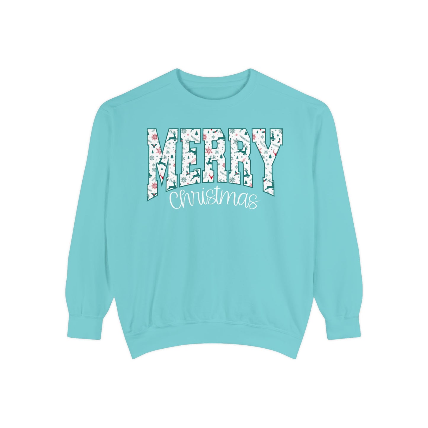 Merry Floral Sweatshirt - Comfort Colors