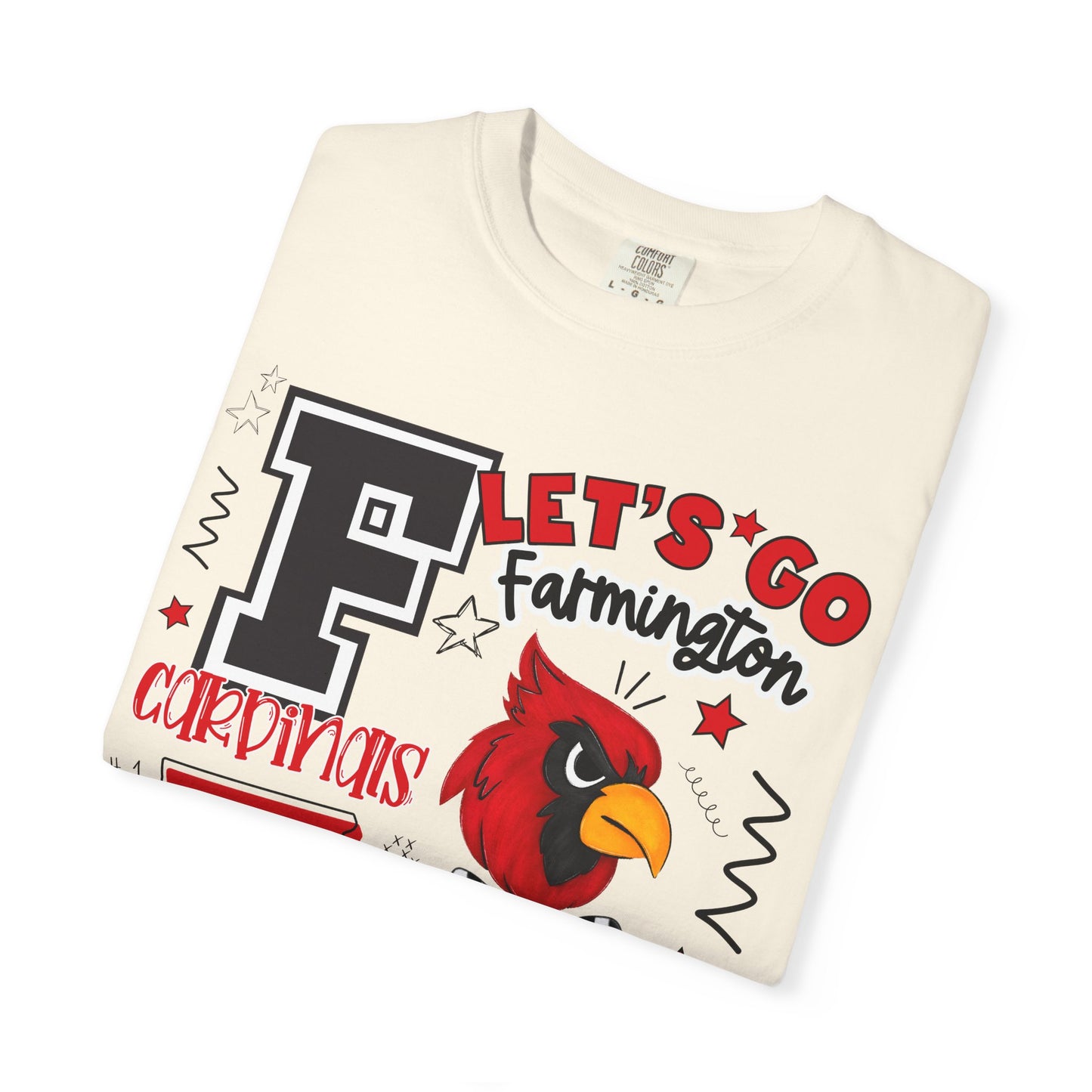 Farmington Cardinals Spirit T-Shirt | Comfort Colors