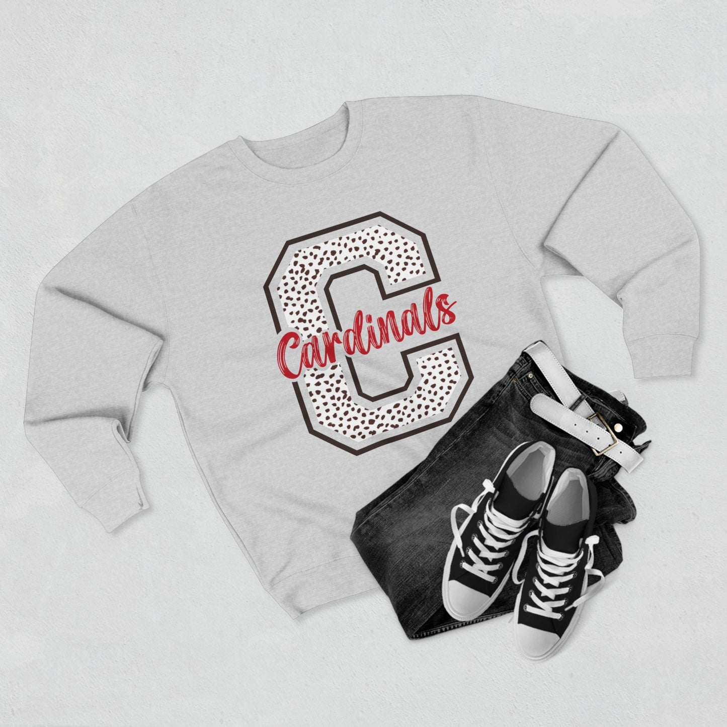 Dot Print "C" Crewneck Sweatshirt | LANE 7 BRAND