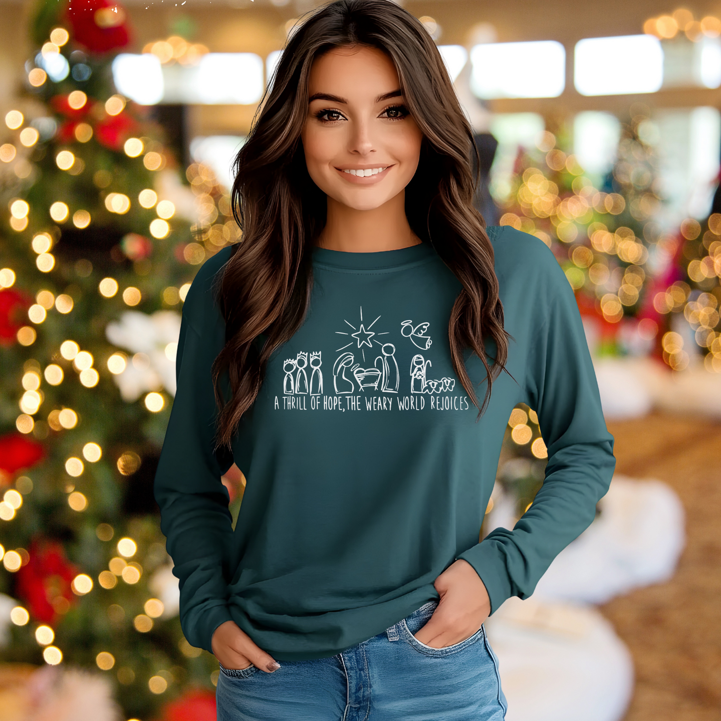 "A Thrill of Hope" Comfort Colors Sweatshirt