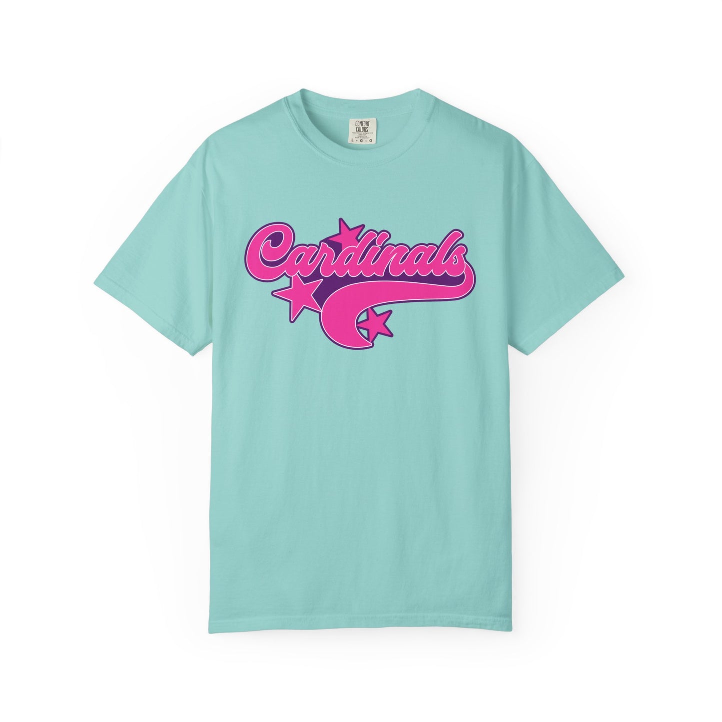 Pink Cardinal Star Tee - Comfort Colors