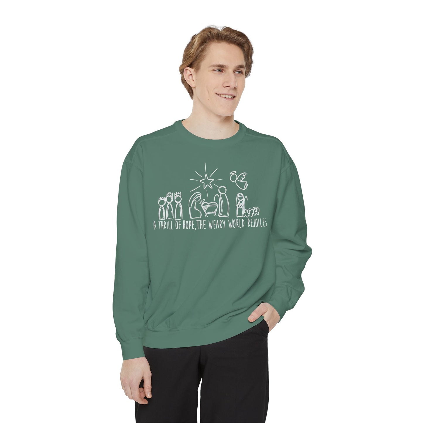 "A Thrill of Hope" Comfort Colors Sweatshirt