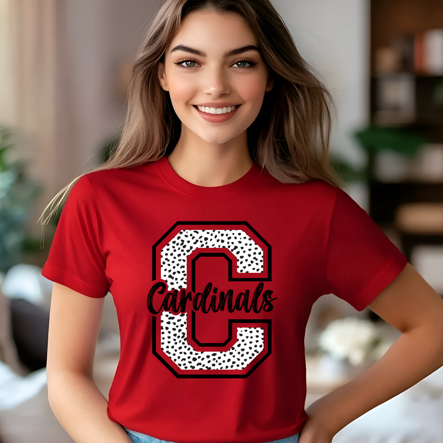 Dot Print "C" Cardinals
