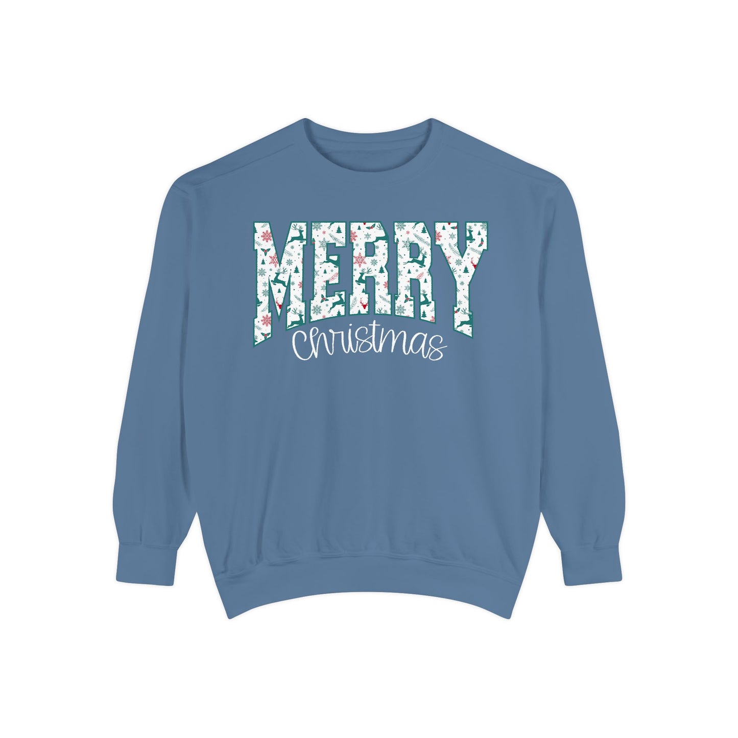Merry Floral Sweatshirt - Comfort Colors