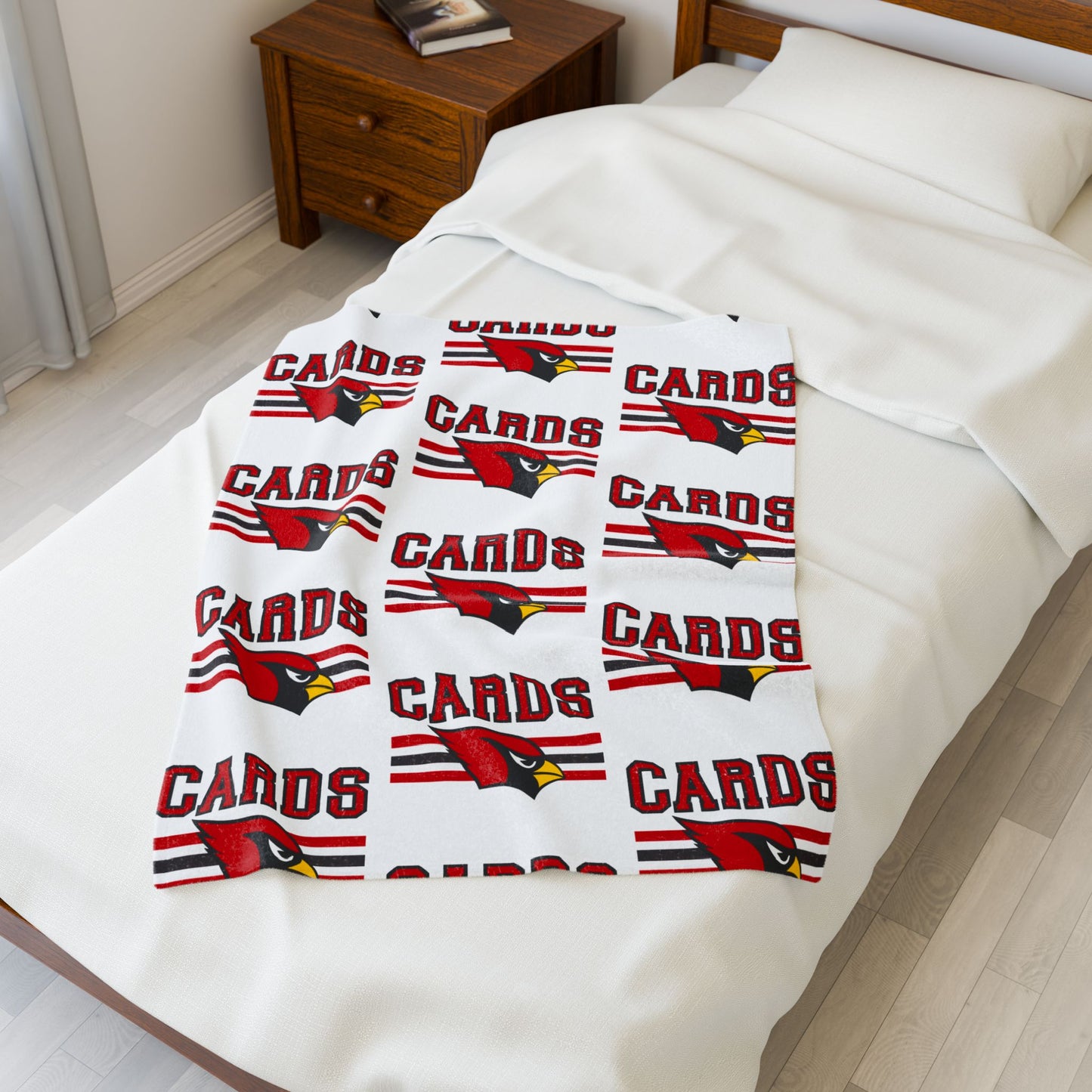 Cozy Cardinals Velveteen Plush Blanket