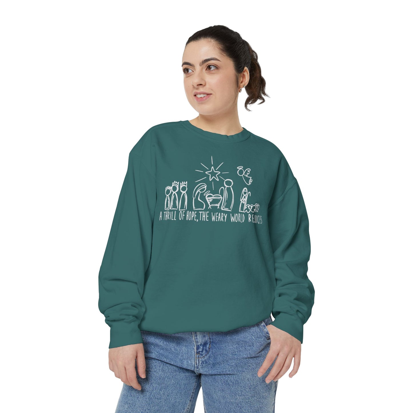 "A Thrill of Hope" Comfort Colors Sweatshirt