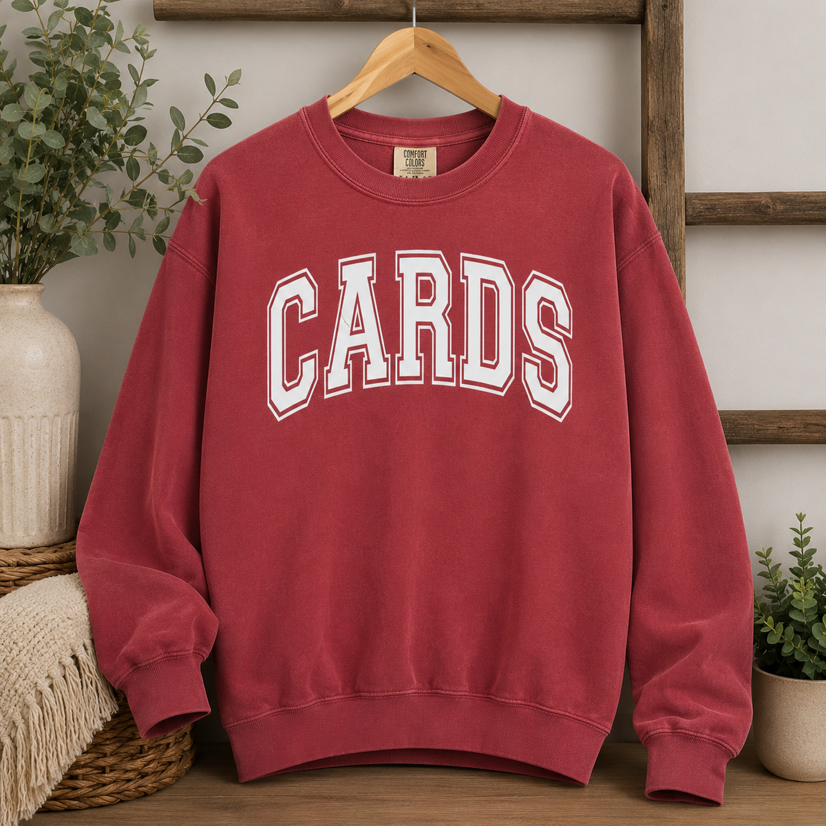 Vintage-Style 'CARDS' Sweatshirt - Comfort Color