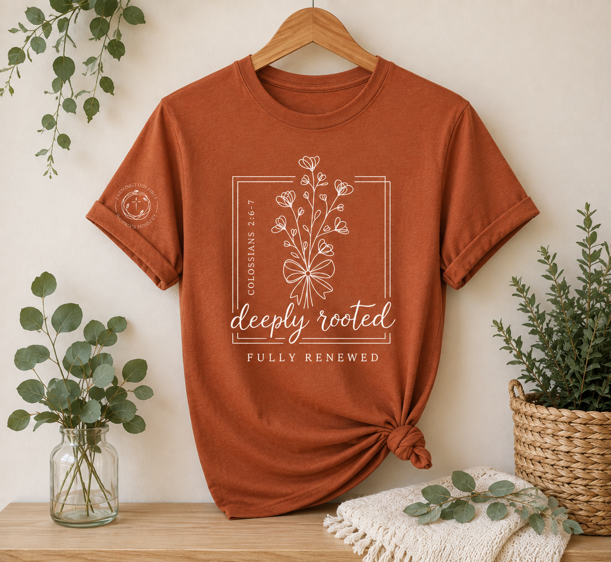 Deeply Rooted Fully Renewed Event Tees