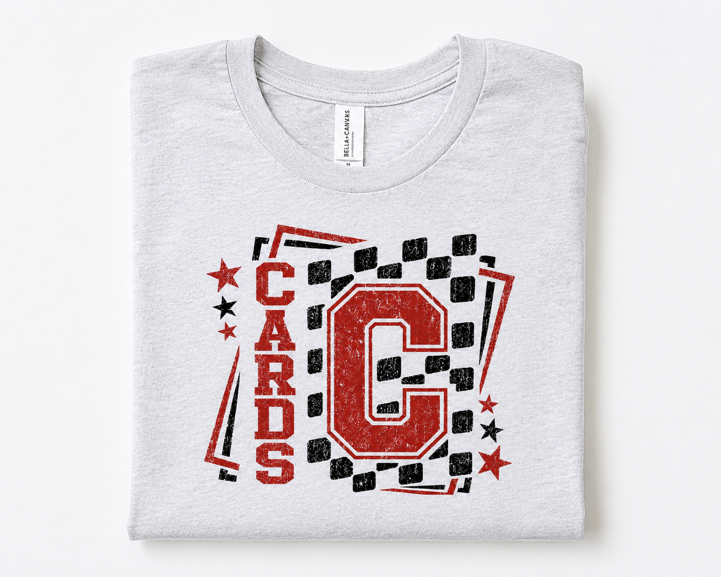 Cards Retro Checkered Tee   I    Adult & Kid Sizes