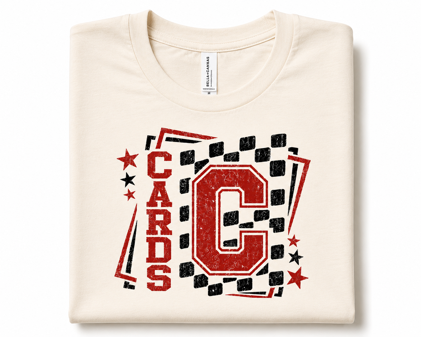 Cards Retro Checkered Tee   I    Adult & Kid Sizes