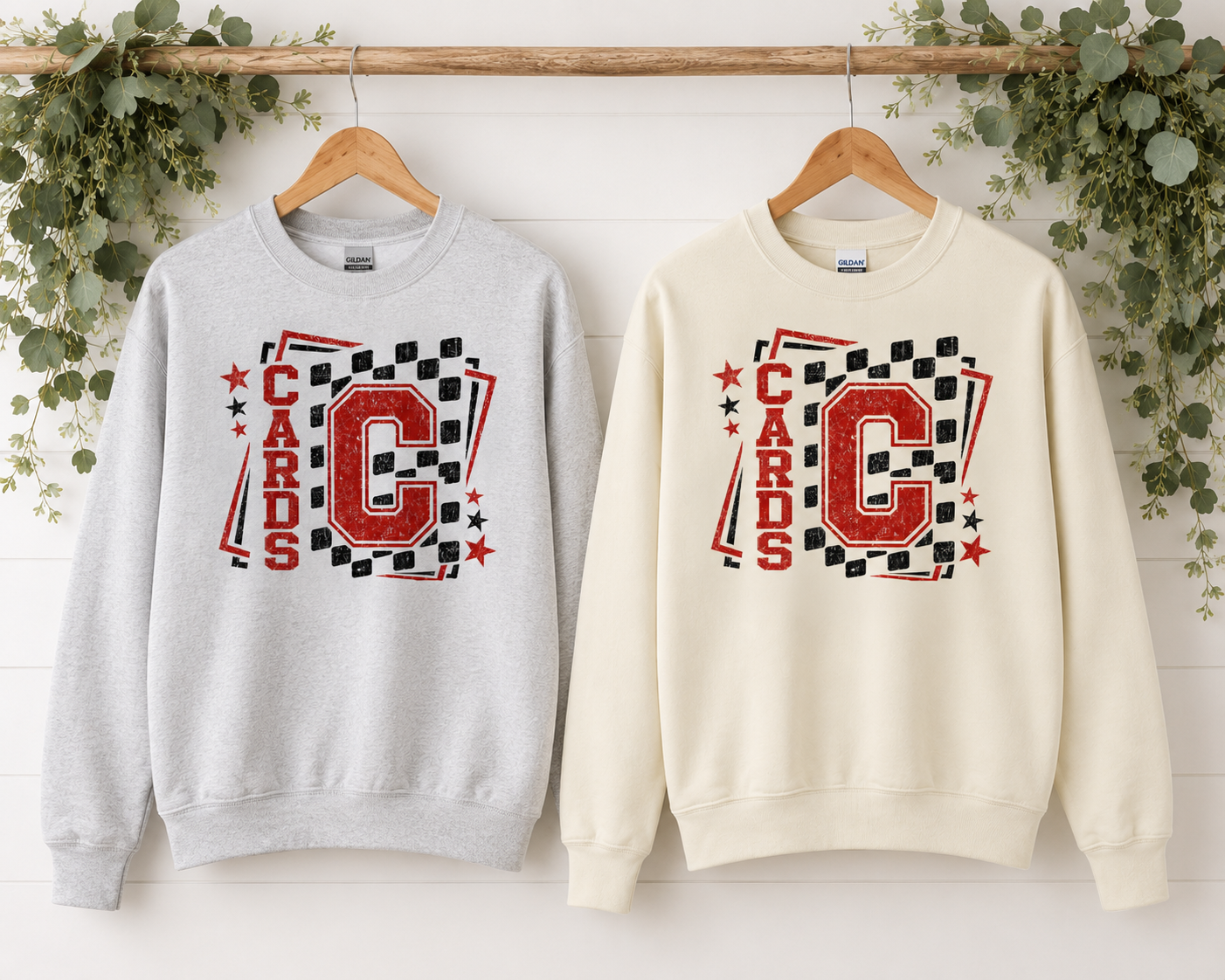 Retro Cards Crewneck   I   Adult & Kid Sizes