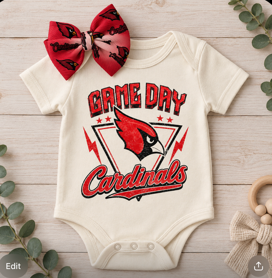 Onesie - Game Day w/ Bow