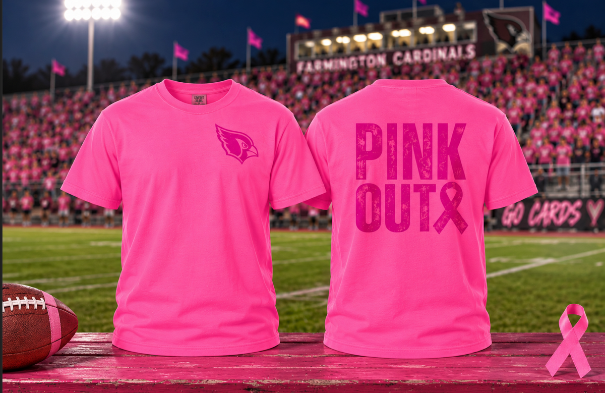 Pink Out Cardinal  l  Youth & Adult Sizes