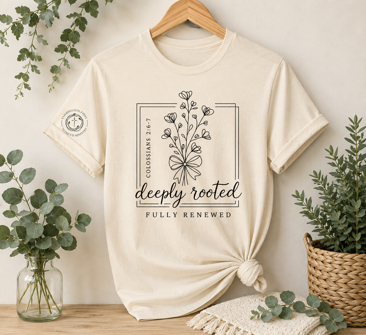 Deeply Rooted Fully Renewed Event Tees