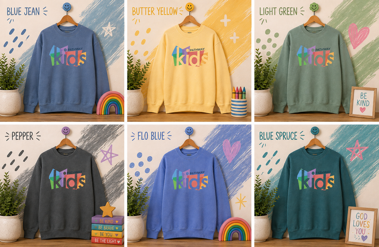Pathway Kids Comfort Color Sweatshirts I Adults Only